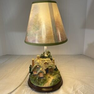 Thomas Kinkade Everett's Cottage Gorgeous Table Lamp Very Good Condition Tested